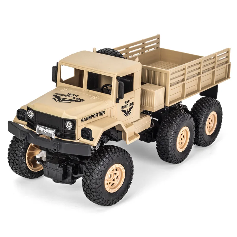 Детские 1:18 6WD игрушки для грузовых автомобилей RC военные модели грузовиков игрушки 2,4G Радиоуправление RC скоростные грузовики внедорожники игрушки детские подарки - Цвет: NO.8 Yellow