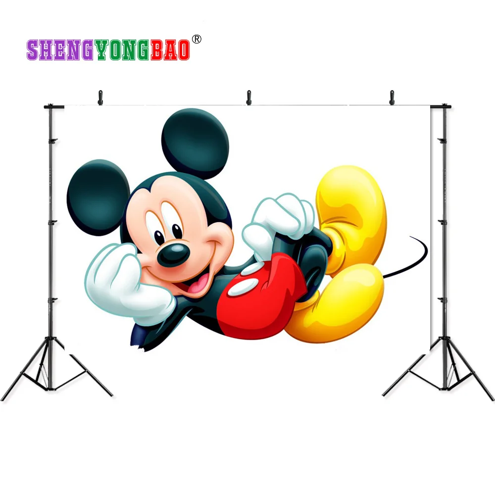 

210cm*150cm Vinyl Backdrops for Photography Mickey Mouse Photo Studio Background NML-1071