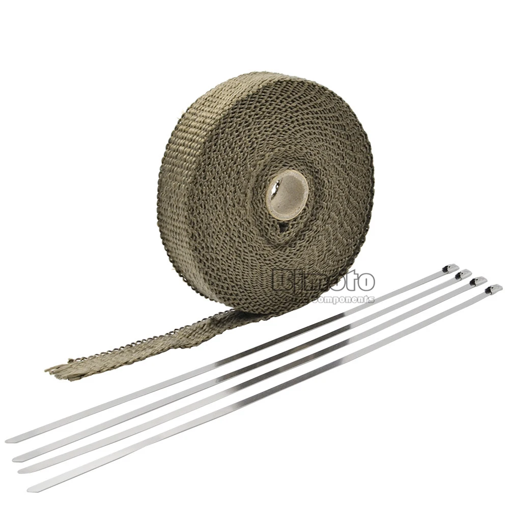 10M Heat Exhaust Pipe Heat Shield Thermo Turbo Wrap Tape For Car Truck Intake Intercooler Reflective Insulation Kit Refit Design (4)