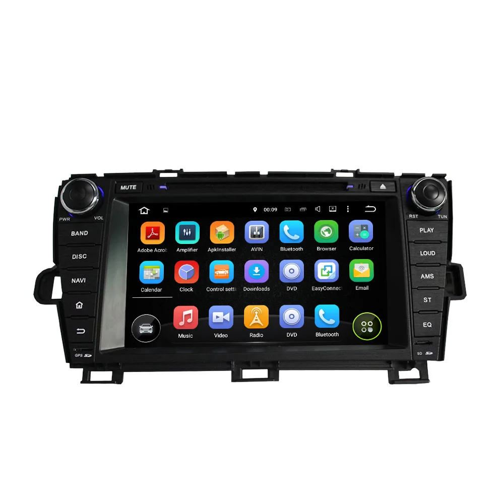 KLYDE 8 "2Din Android 8,1 радио автомобиль Toyota PRIUS 2009-2013 оставили для вождения автомобиля аудио мультимедиа зеркало ссылка 1024*600 стерео