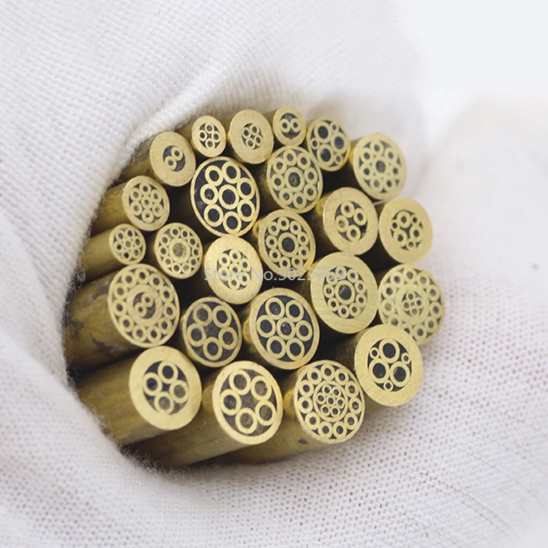 

brass tube mosaic screw nail For DIY Knife handle decoration length 48mm mosaic rivets for knife handle material Diameter3/4/5mm