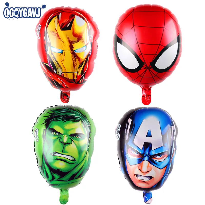 QGQYGAVJ The Avengers foil balloons super hero font b baby b font toys hulk Captain America