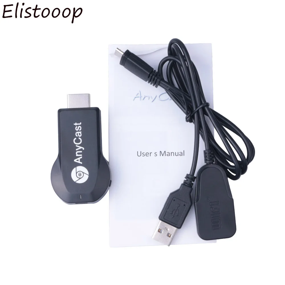 Elistooop Anycast m2plus Chromecast 2 зеркальное отображение несколько ТВ-палок адаптер Мини ПК Android хромированный литой HDMI WiFi ключ 1080P