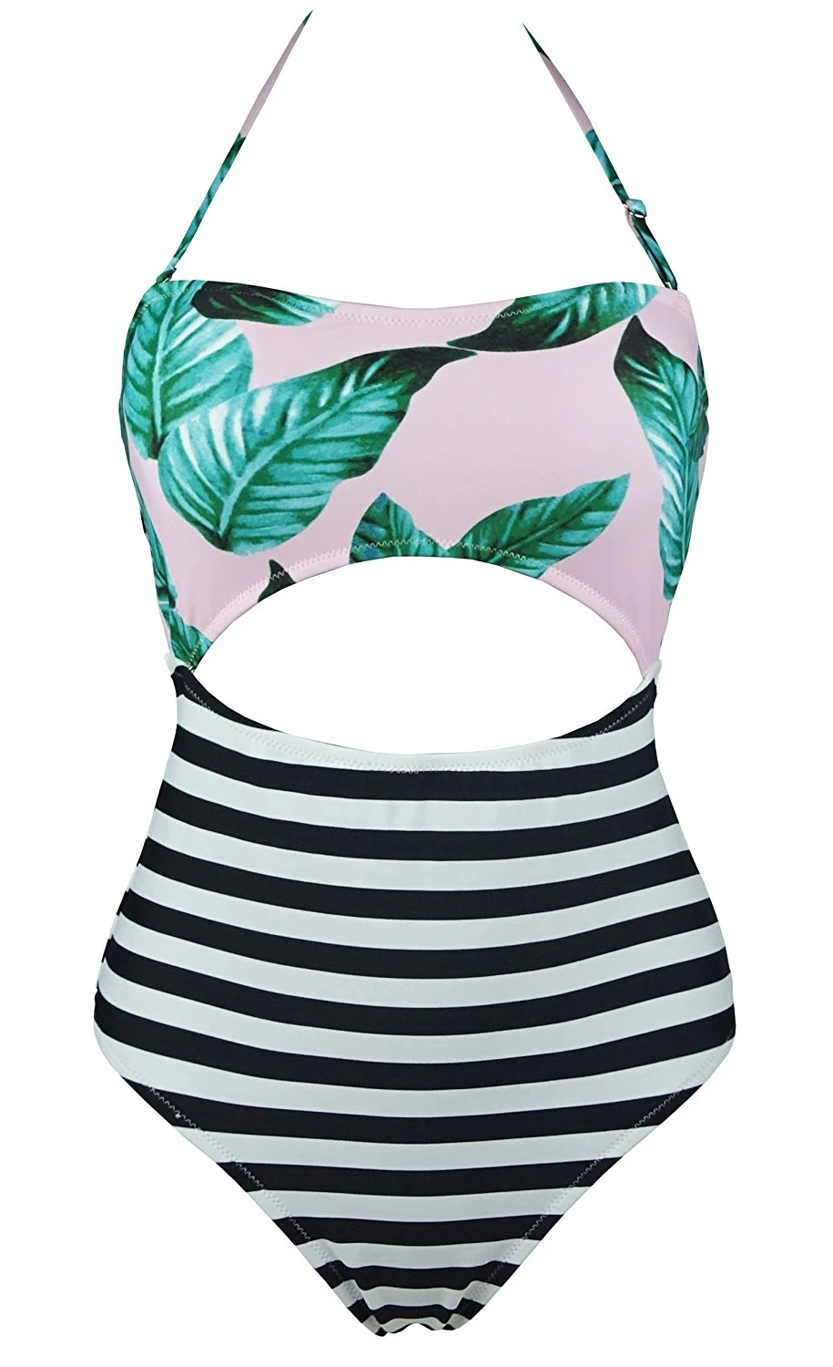 one piece swimsuit with middle cut out