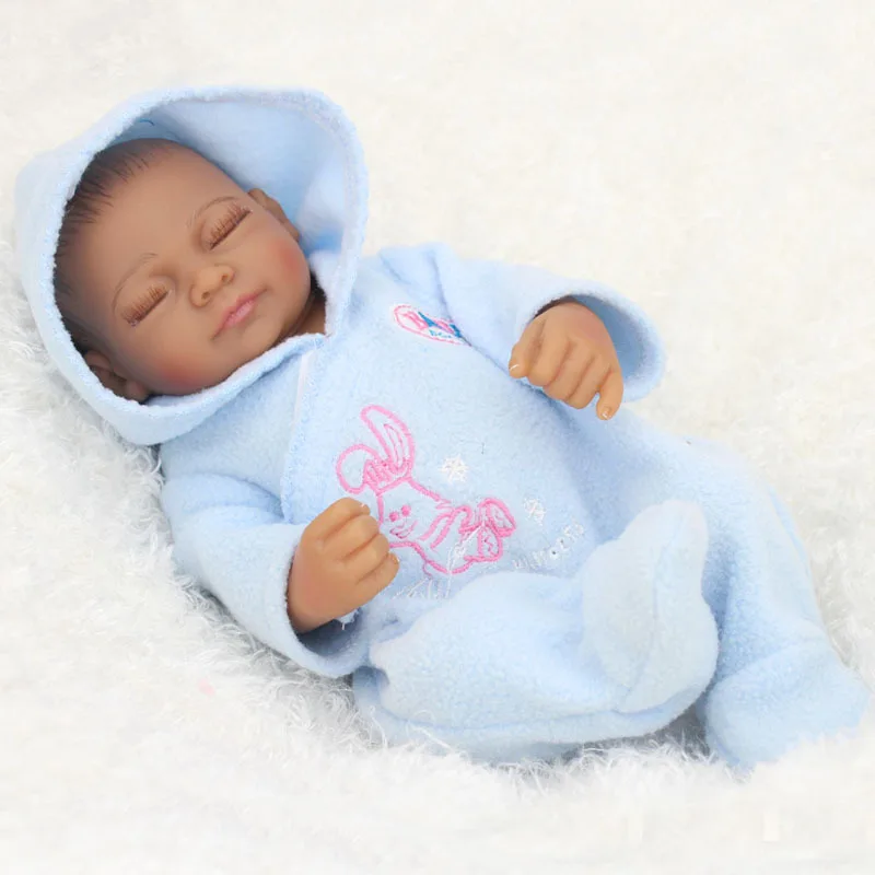 

26CM Silicone Reborn Dolls 10" Lfelike Newborn Sleeping Baby Boy Dolls Bebe Reborn Baby Toys For Girls Birthday Gift
