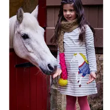 Г. Новое модное хлопковое осеннее детское платье «Моана» из хлопка для маленьких девочек