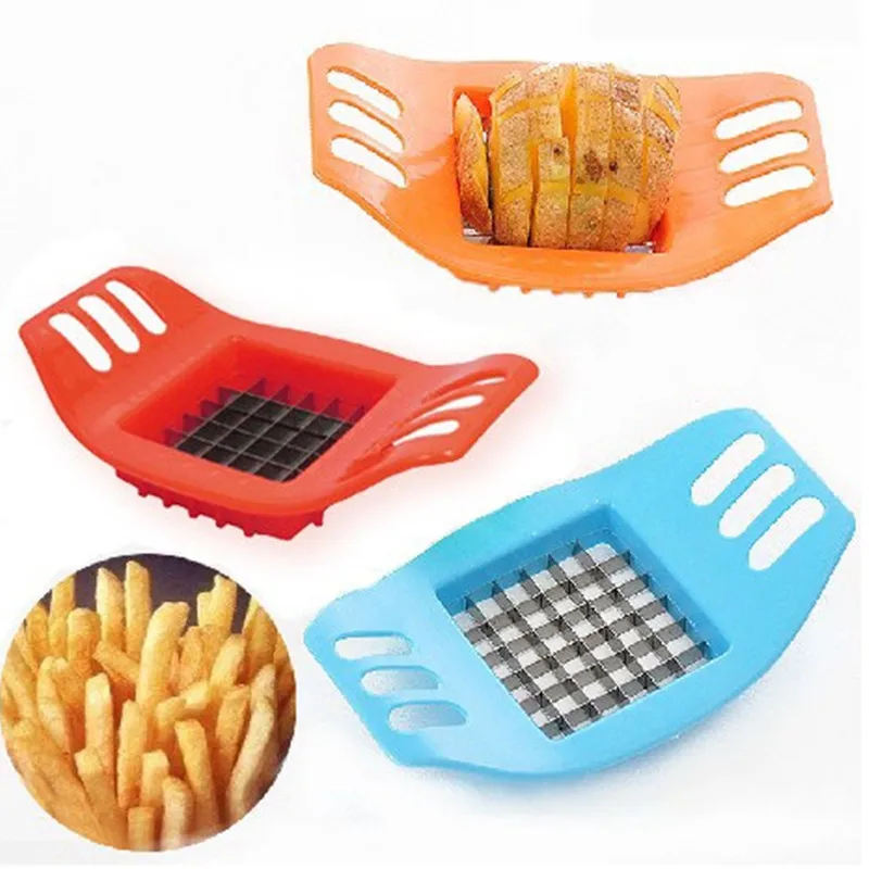 

New 1Pcs French Fry Potato Chip Cut Cutter Vegetable Fruit Slicer Chopper Chipper Blade Easy Kitchen Tools