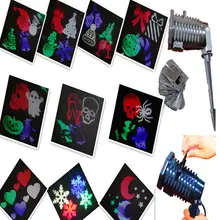 10 узор светодиодный лазерный открытый праздник водонепроницаемый проектор огни Сад