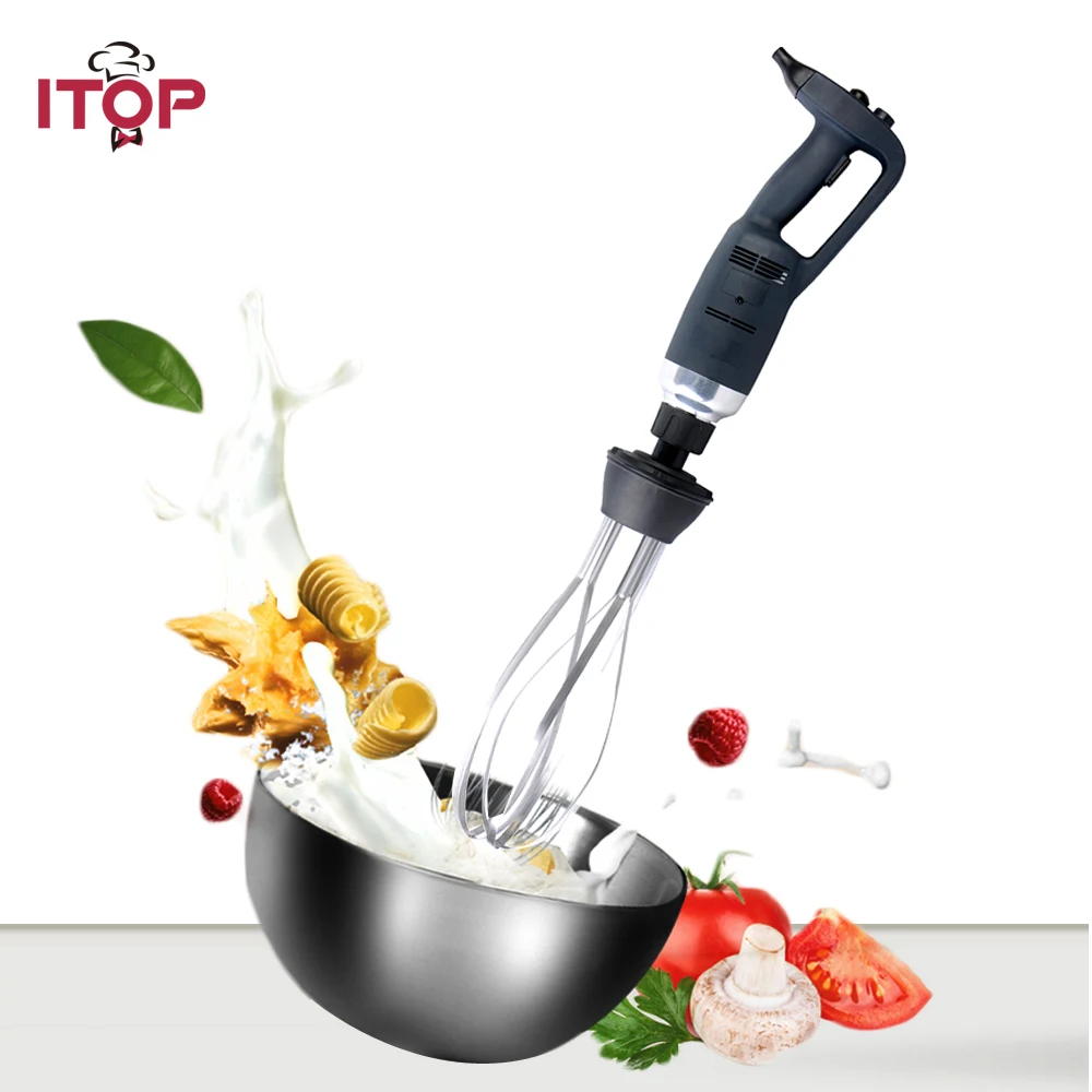 

ITOP Commercial 350W/500W Hand held Immersion Blender Electric Egg Beater 4000~16000RPM Heavy Duty Blender Machine EU/US/UK Plug