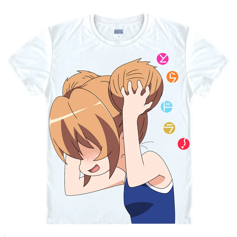 Мое Аниме Toradora! Футболки разных стилей рубашки с коротким рукавом топ тигром нори