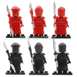 Красный гвардия рисунок Redrobes Строительные блоки Устанавливает модели Кирпичи игрушки для детей
