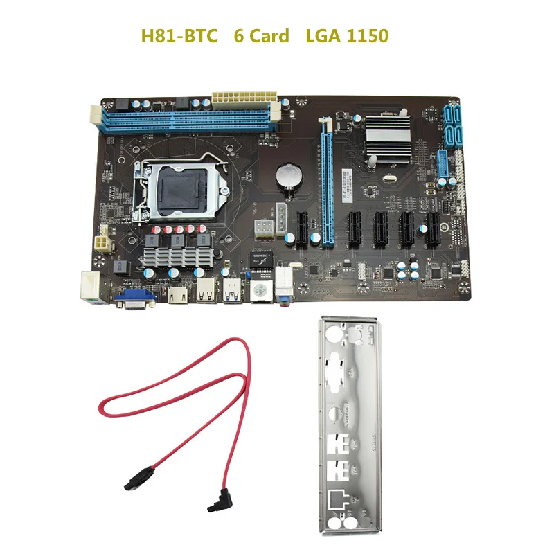 

Stable 6GPU Mining Motherboard 8 USB Port Dual Memory Channel Support 6 PCI-E Riser Card DDR3 Memory Type Mining Motherboard
