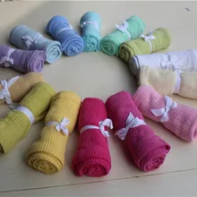 Хороший Цвет хлопок детские мягкие дышащие вязаные Одеяло новорожденного Parisarc Пеленание