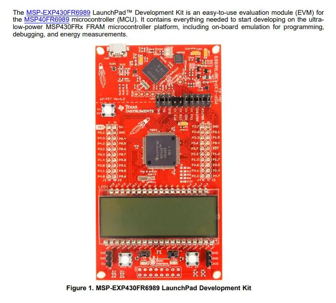 MSP-EXP430FR6989 INFO