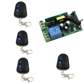 

AC 110V 120V 220V 240V 250V RF 1CH Relay Receiver Wireless Remote Control Switch Wireless Remote Transmitter Learning Code