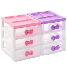 Creative Plastic Drawer Jewelry Storage Box Multi-Function Home Desk Surface Cosmetic Debris Storage Box