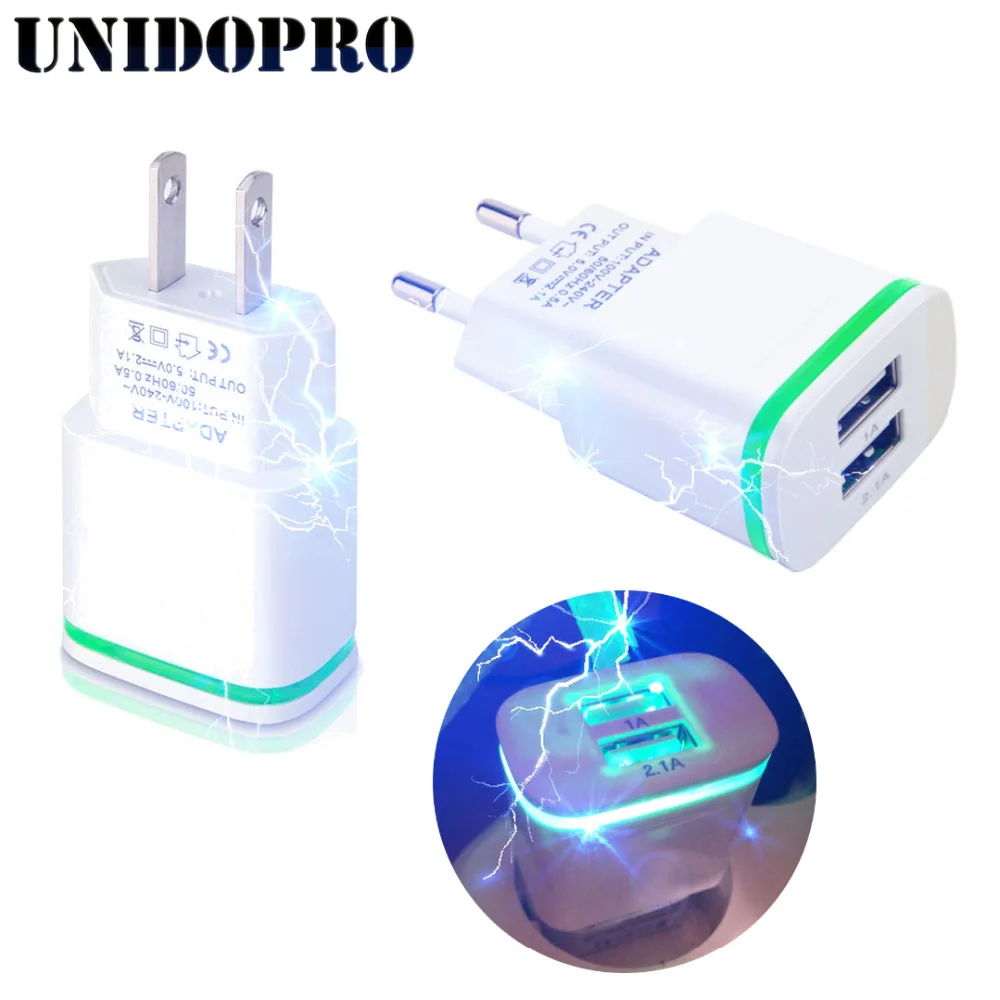 Настенный адаптер переменного тока с 2 USB портом беспроводное зарядное