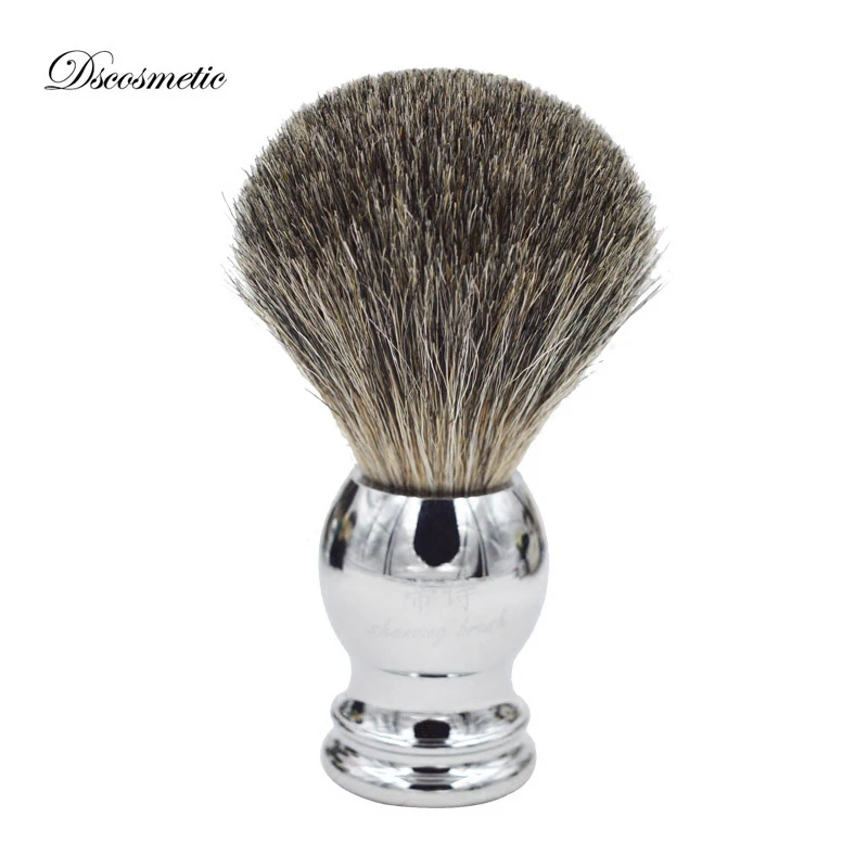 pure Badger high quality Hair shaving brush with metal Handle Shaving
