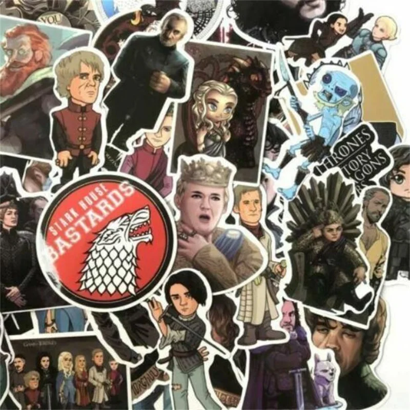 

61pcs Game of Thrones Season 8 Sticker Laptop Bicycle Luggage Car Stickers Decal Decor