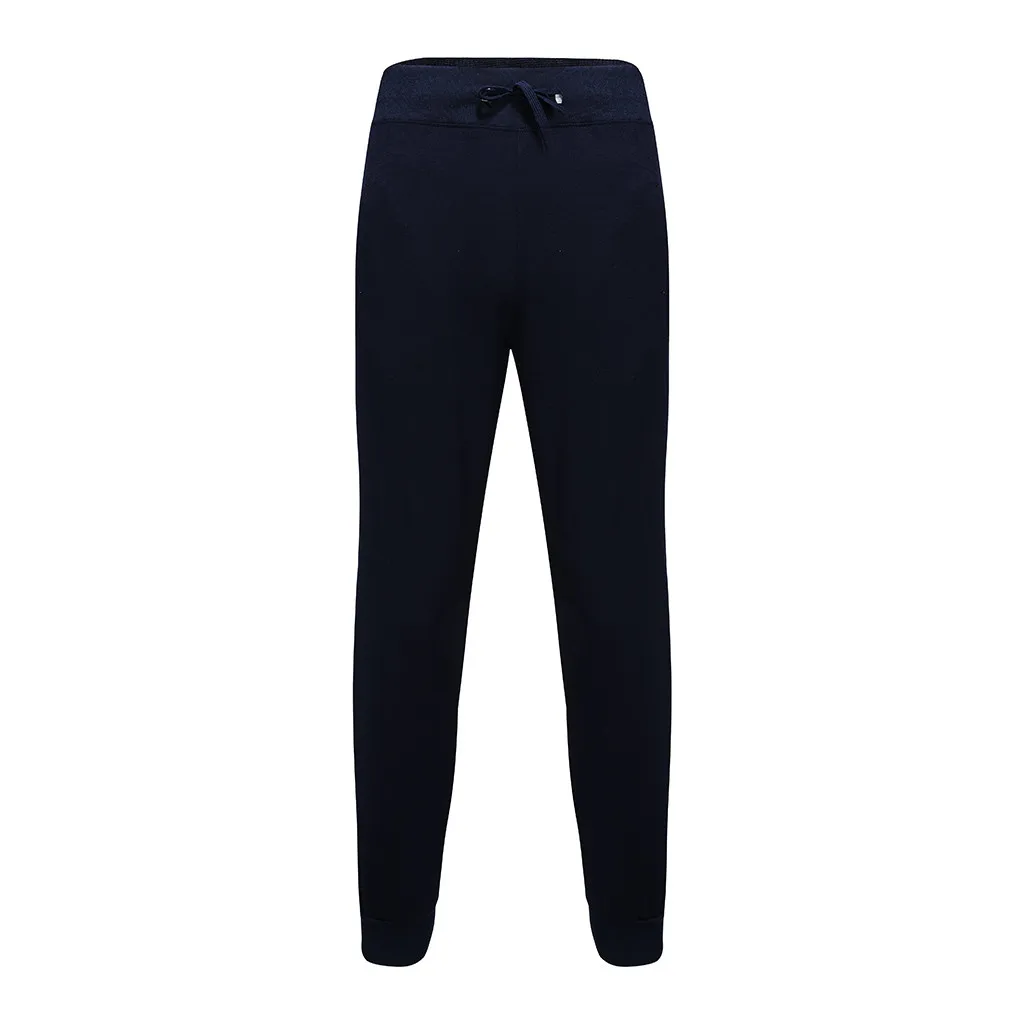 Sweatpants الرجال السراويل الأزياء ركض لون نقي عارضة جيب الرياضة العمل عارضة بنطلون السراويل السراويل الترنك