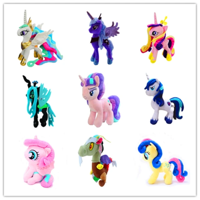 Special Price NEW Plush Cotton Cute Unicorn  Princess  Luna Little Horse Figures Toys Doll