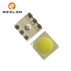 1000 шт./лот светодиодный PLCC6 0,2 W 5050 18-21LM SMD СВЕТОДИОДНЫЙ s белый теплый белый для Светодиодный свет ленты номинальной света потолок