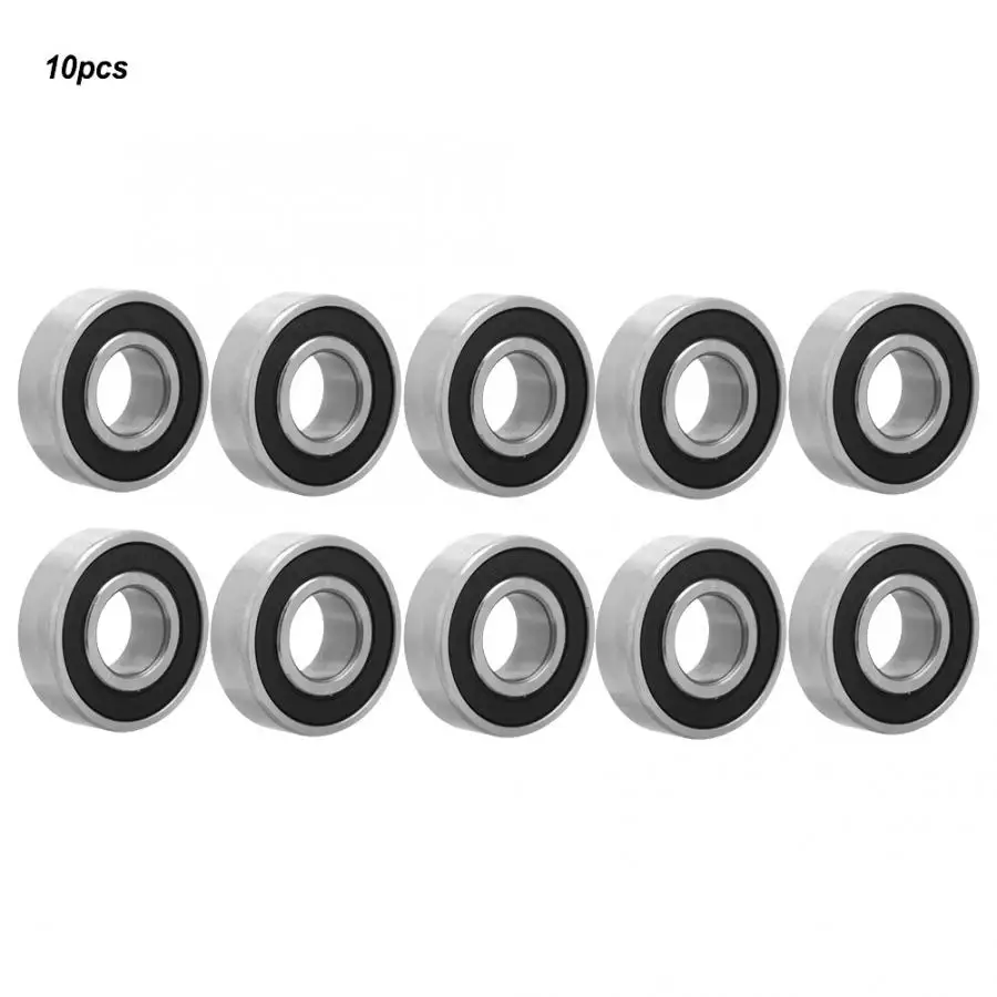 

6202-2rs Bearing Double-side Rubber Sealed Deep Groove Steel Ball Bearings 10pcs 15x35x11mm Linear Bearings