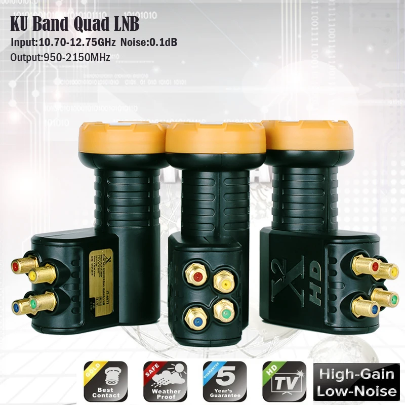 Banda universal para receptor de satélite, banda