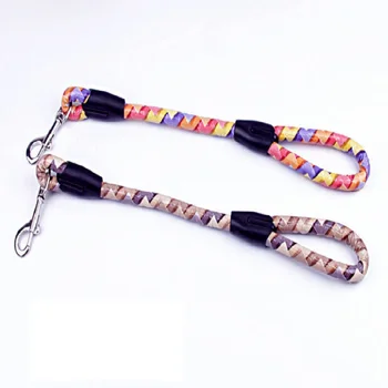 

Colorful Leather Short Pet Dog Puppy Leash Walking Leads Creative Pet Dog Traction Rope Strap Chain for Small Medium Large Dogs