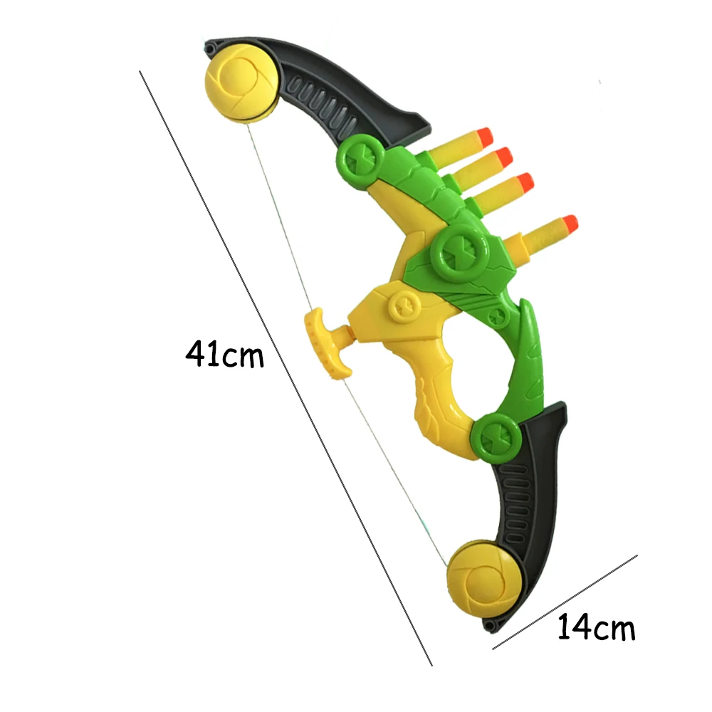 Лук и стрела игрушка для детей с 4 пенными стрелами, как дротики-большой крытый и открытый стрельба из лука лук и стрела набор-охотничьи игры
