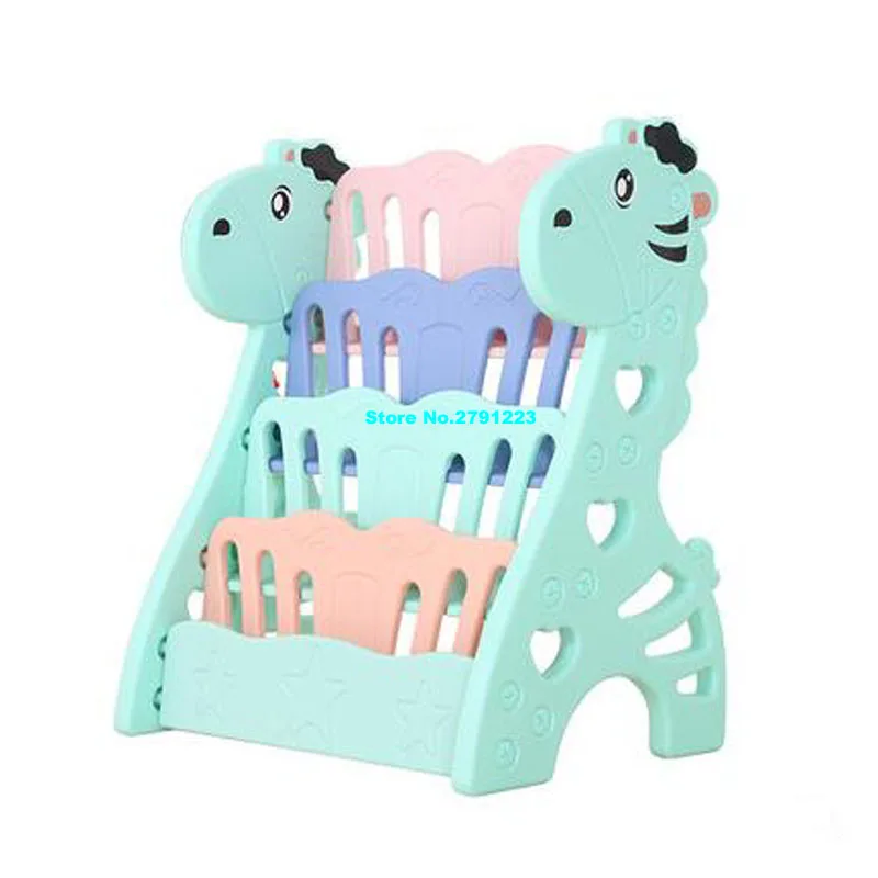 

Children bookshelf baby bookshelf environmental protection cartoon kindergarten training and education institution bookshelf