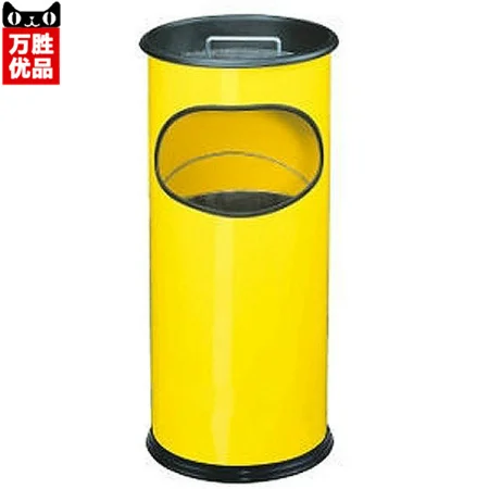

Yellow Block ash barrels hotel corridor office wastebasket trash barrels peel sales department trash