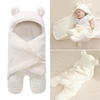 

Cute Soft Baby Blankets Newborn Infant Baby Boy Girl Swaddle Baby Sleeping Wrap Blanket Photography Prop for Boys Girls 2018 New