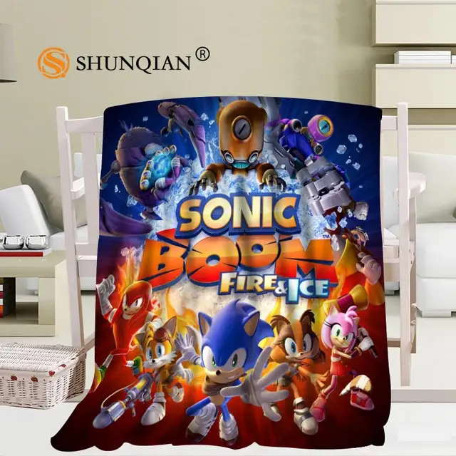 Us 24 59 40 Off Custom Sonic The Hedgehog Blanket Soft Diy Your Picture Decoration Bedroom Size 56x80inch 50x60inch 40x50inch A7 10 In Blankets From