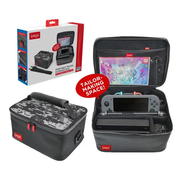 

2019 NEW PG-9179 Storage bag for switch treasure bag storage bag NS switch host Messenger bag multi-function EVA storage bag