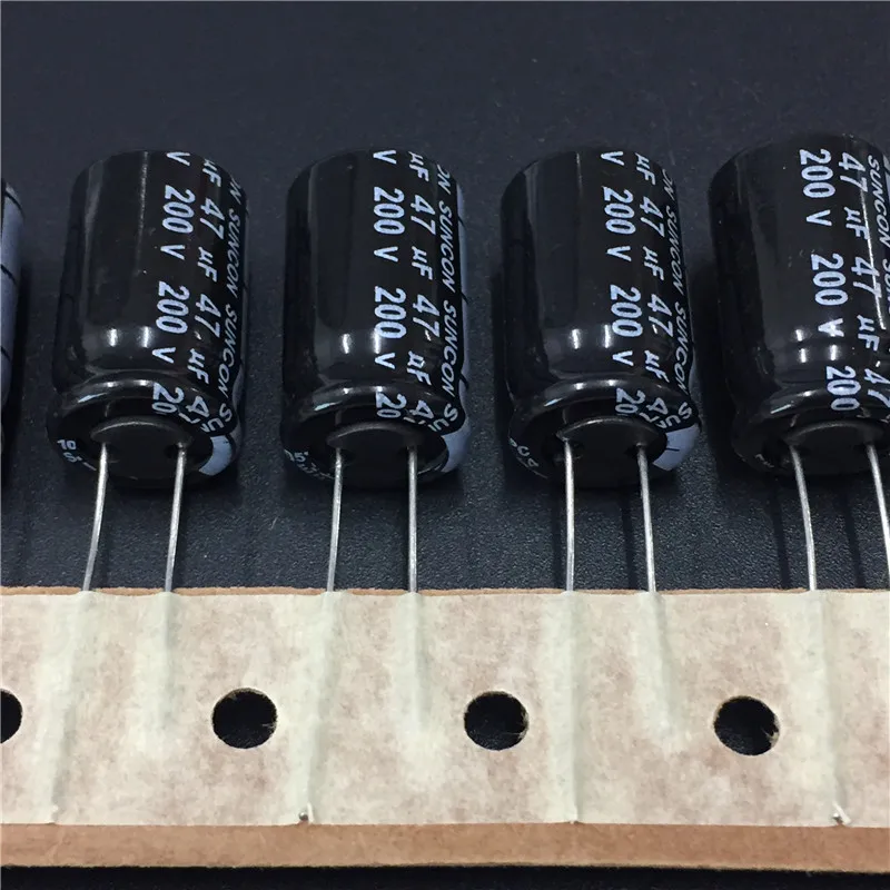 5 шт/20 шт 47uF 200V SUNCON(SANYO) FH серии 12 5x20 мм 200V47uF длительный срок службы высокая