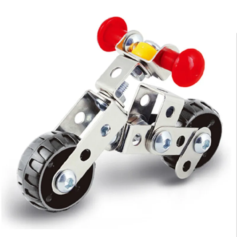 DIY Simulation Motorcycles Manual Metal Assembled Puzzle Educational Fun Funny Gadgets Novelty Interesting Toys Birthday Gift | Игрушки и