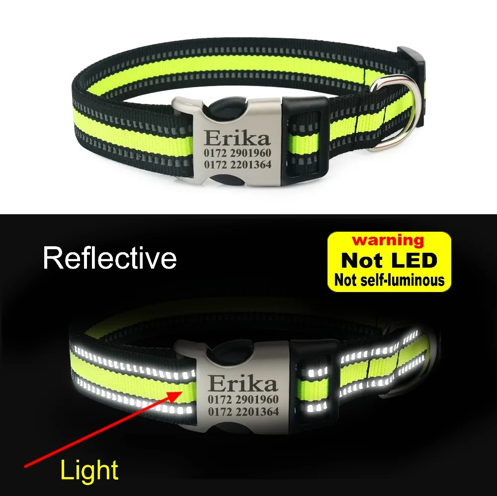 Nylon Personalized Engraved Dog Collar  3 Nylon Personalized Engraved Dog Collar  3