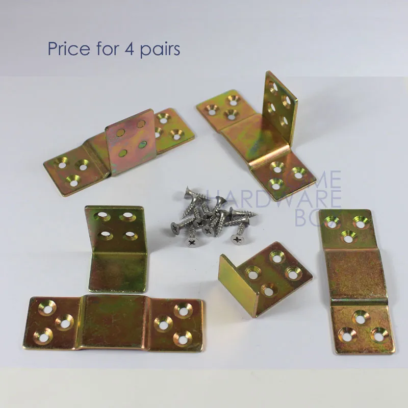 steel sectional furniture connector bracket flip top interlock joint