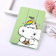 Чехол с единорогом для ipad 9,7 дюймов ipad 2 3 4 5 6 из искусственной кожи Стенд кожаный чехол матовый чехол-накладка чехол для ipad Air 1 2