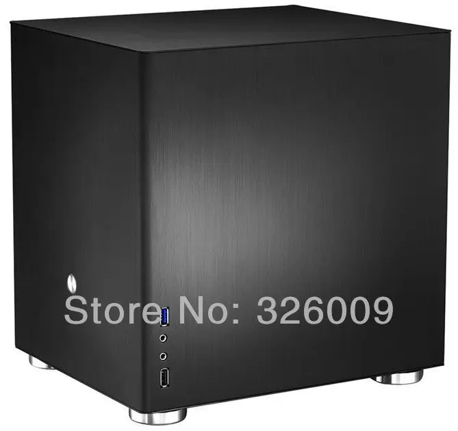 Оригинальный черный HTPC чехол Jonsbo V4B V4 MATX с полностью алюминиевым 1 5 мм 3 ''HDD USB3.0