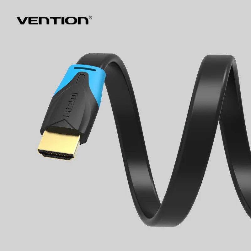 Vention hdmi-hdmi кабель Плоский HDMI2.0 кабель папа-папа 4 к* 2 к 18 Гбит/с поддерживает Ethernet, 3D, 4 к видео для HDTV PS3/4 1m2m3m10m