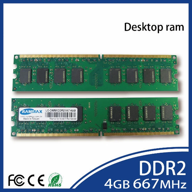 Оперативная память 1 Гб 2 ГБ 4 ГБ DDR2 LO-DIMM 667 МГц PC2-5300 240-pin/CL5/1,8 v Высокая Совместимость с ПК AMD/Материнские платы Intel