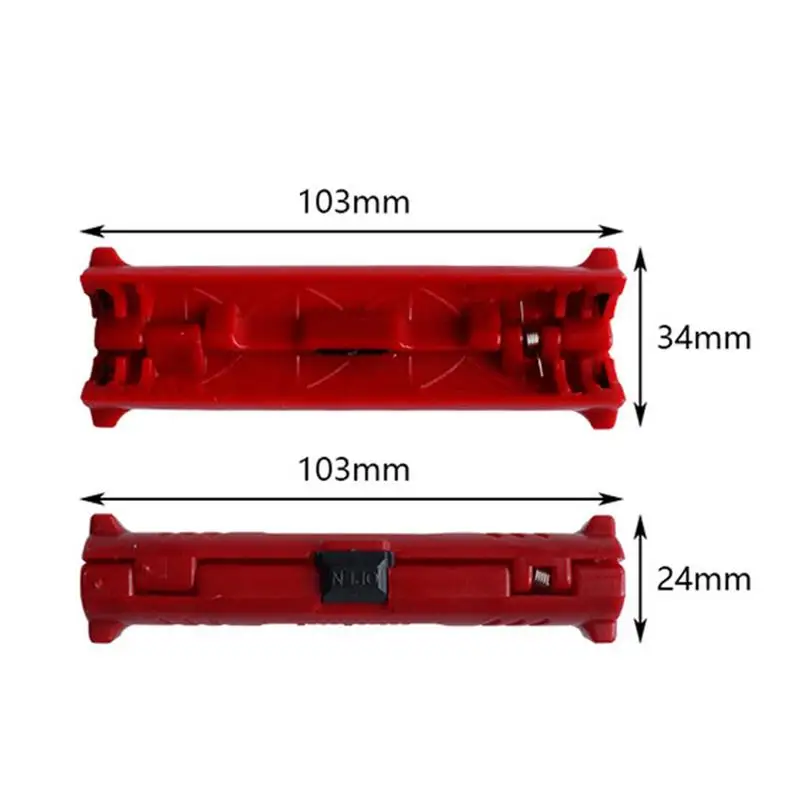 Мульти-функция Электрический провод инструмент для соскабливания роторный коаксиальный провод кабельная ручка резак Стриппер плоскогубцы инструмент для кабельный Съемник инструменты - Цвет: Red