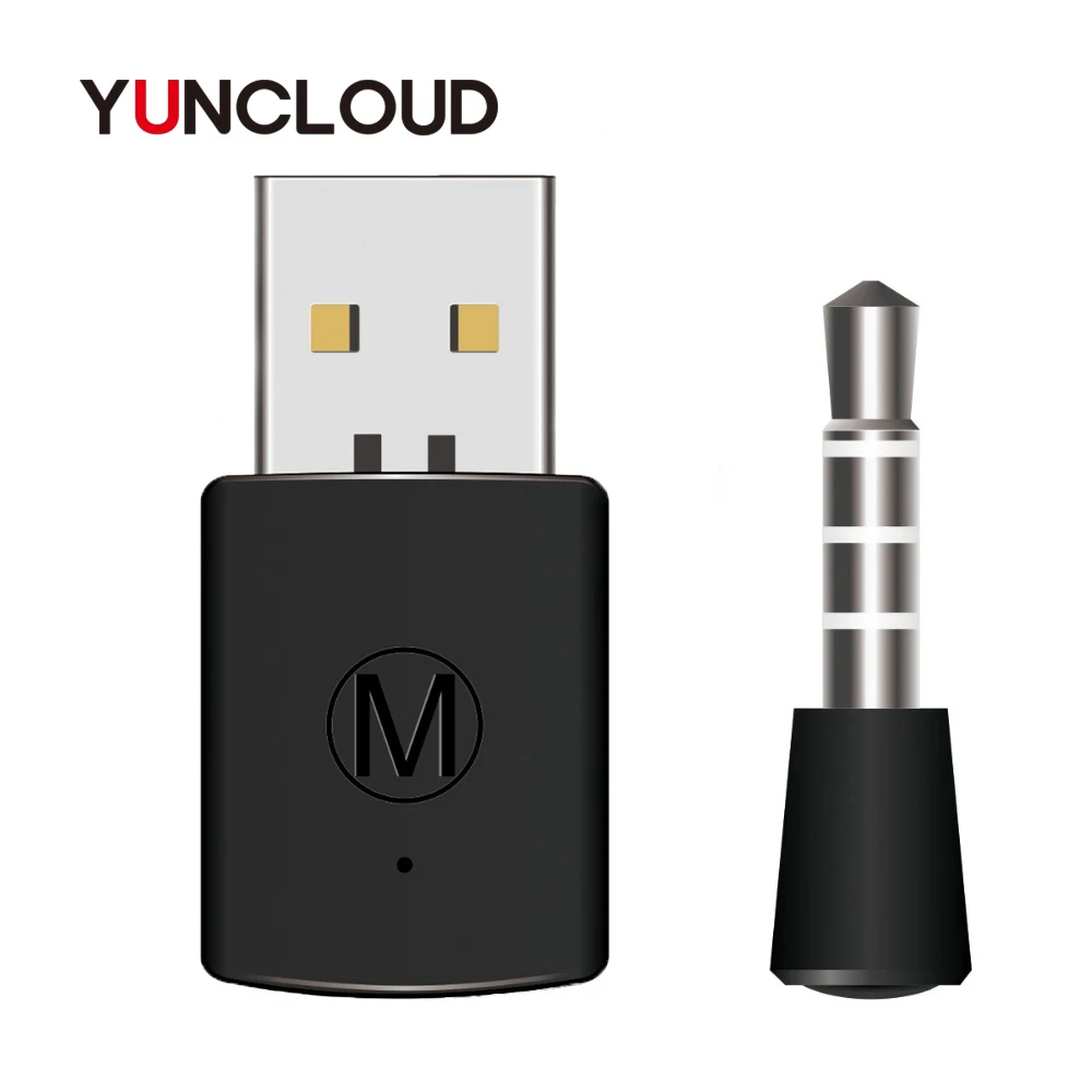 YUNCLOUD 3,5 мм Bluetooth 4,0 EDR USB беспроводной bluetooth-ключ USB адаптер Стабильная производительность Bluetooth гарнитуры использование для PS4