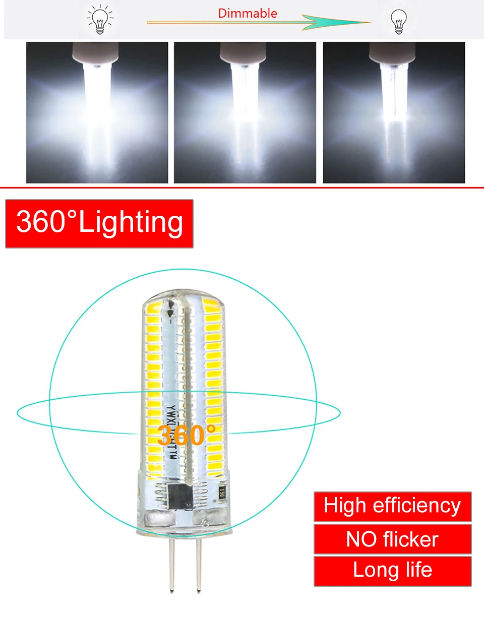 G4 G8 G9 LED Chandelier Lamp  (3)