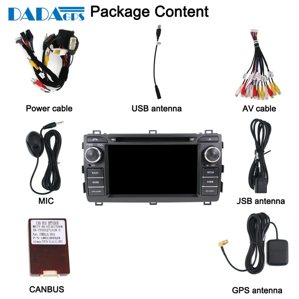 Flash Deal Newest Android 9.0 4+32GB Car Radio Multimedia DVD Player For Toyota Auris 2013 2014 2015 GPS Map Navigation Stereo Auto Radio 12