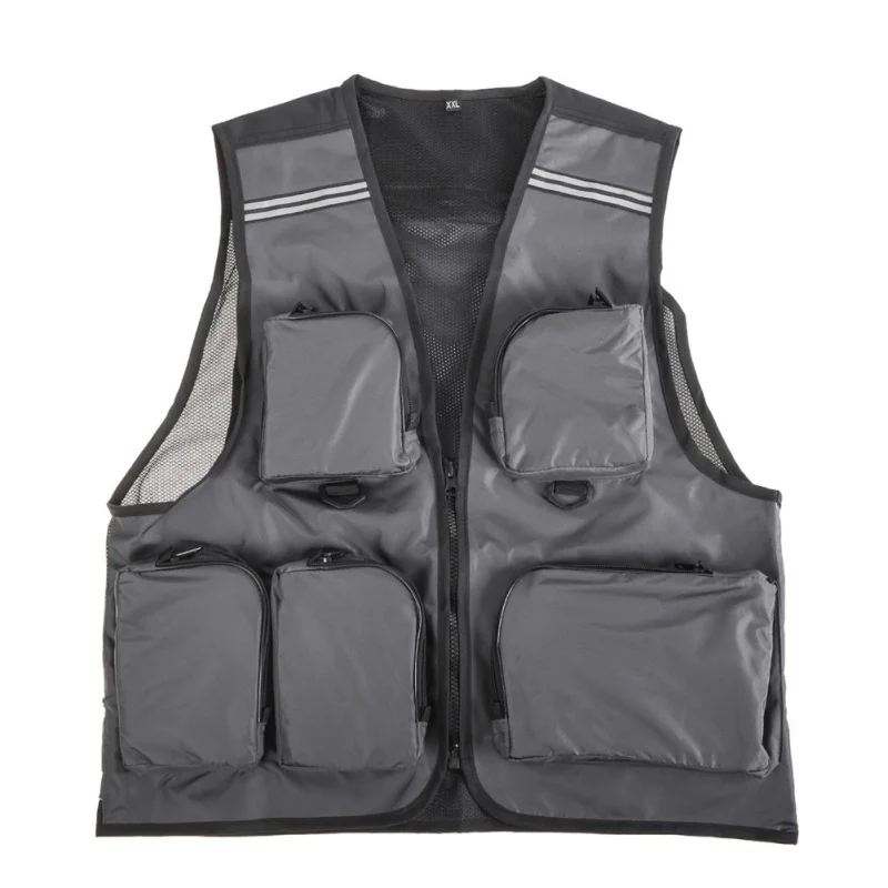 

Quick Dry Hunt Hike Fisherman Clothes Fly Fishing Vest Mesh Multi-Pocket Vests Waistcoat Breathable Outdoor Sport Jacket