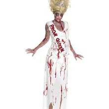 Дамы Белый ужас труп призрак невесты Костюм взрослых Хэллоуин нарядное платье SML VLS6892