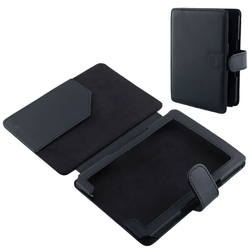 PU Leather Skin Case Flip Thin Magnetic Protective Stylish Cover Wallet For Amazon Kindle 4/5 eBook
